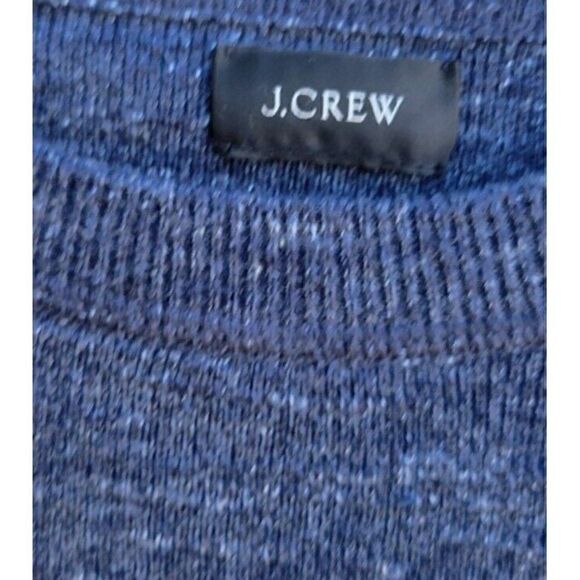 J. Crew Cotton Crewneck Sweater Navy Blue Size XXL - Picture 3 of 9